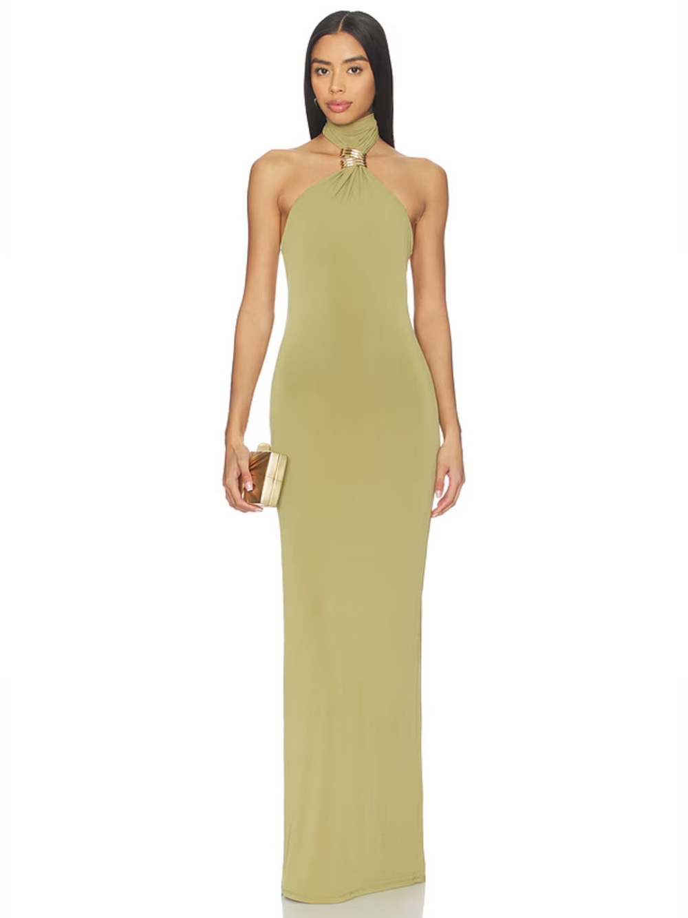 NWT! Lovers and Friends Beila Maxi Dress in Olive Green